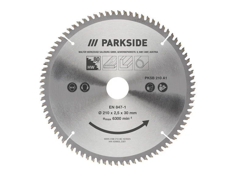 PARKSIDE® Lame de scie circulaire PKSB 210 A1. Ø 21 cm