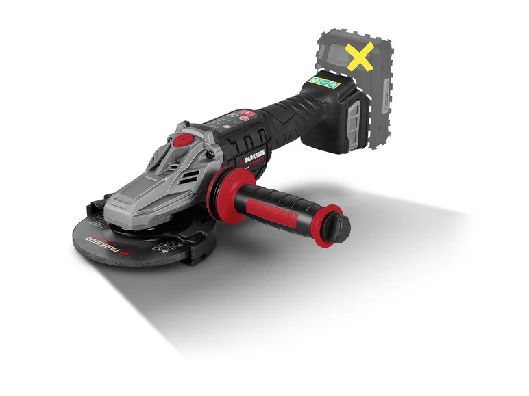PARKSIDE PERFORMANCE Meuleuse d'angle sans fil à tête plate PPWSFA 20-Li A2. 20 V