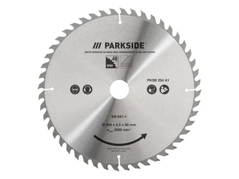 PARKSIDE® Lame de scie circulaire PKSB 254 A1. 25.4 cm