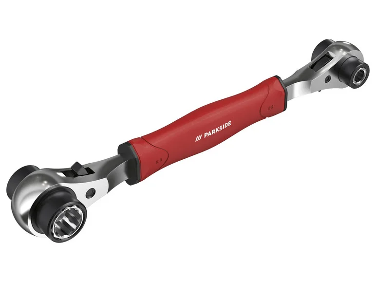 PARKSIDE® Clé multi-cliquet ou cliquet 8 en 1. poignée bi-matière