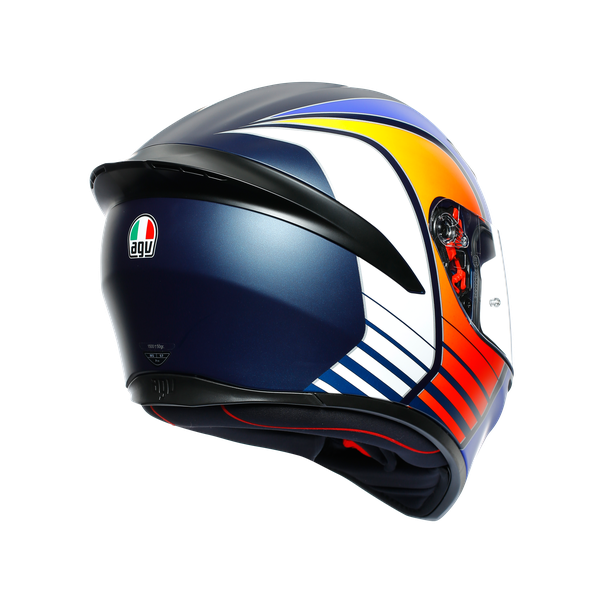 K1 MULTI ECE DOT - POWER MATT DARK BLUE/ORANGE/WHITE