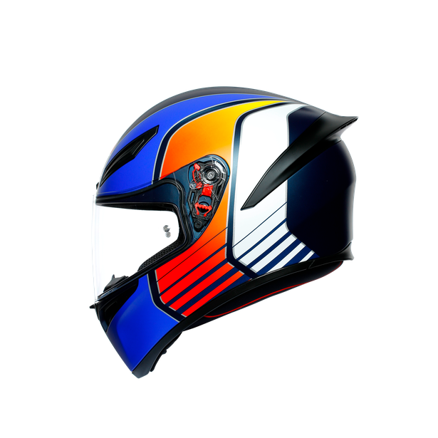 K1 MULTI ECE DOT - POWER MATT DARK BLUE/ORANGE/WHITE