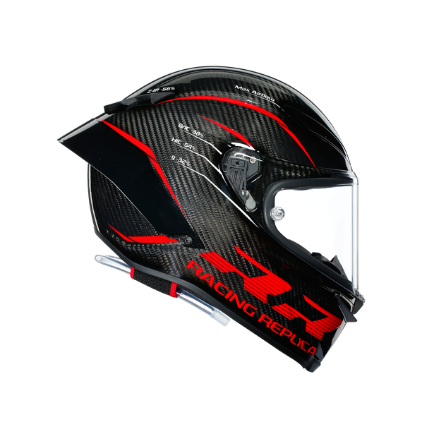 PISTA GP RR ECE DOT MULTI - PERFORMANCE CARBON/RED