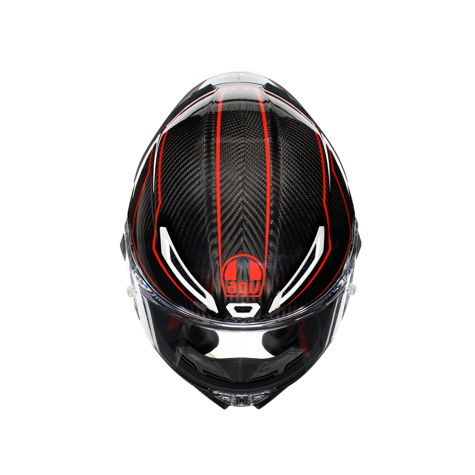 PISTA GP RR PERFORMANTE CARBON/RED - MOTORBIKE FULL FACE HELMET E2206 DOT