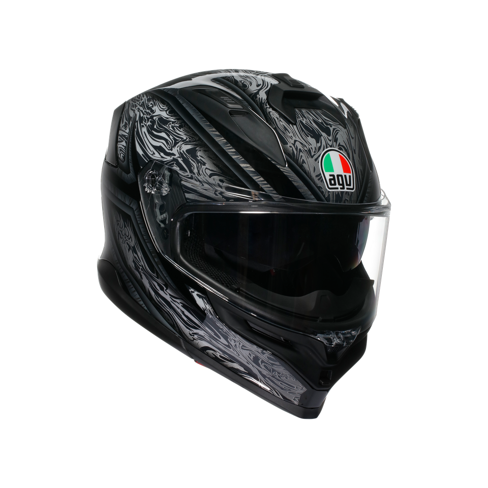 K7 AGV E2206 MPLK - DAMASCUS BLACK/SILVER