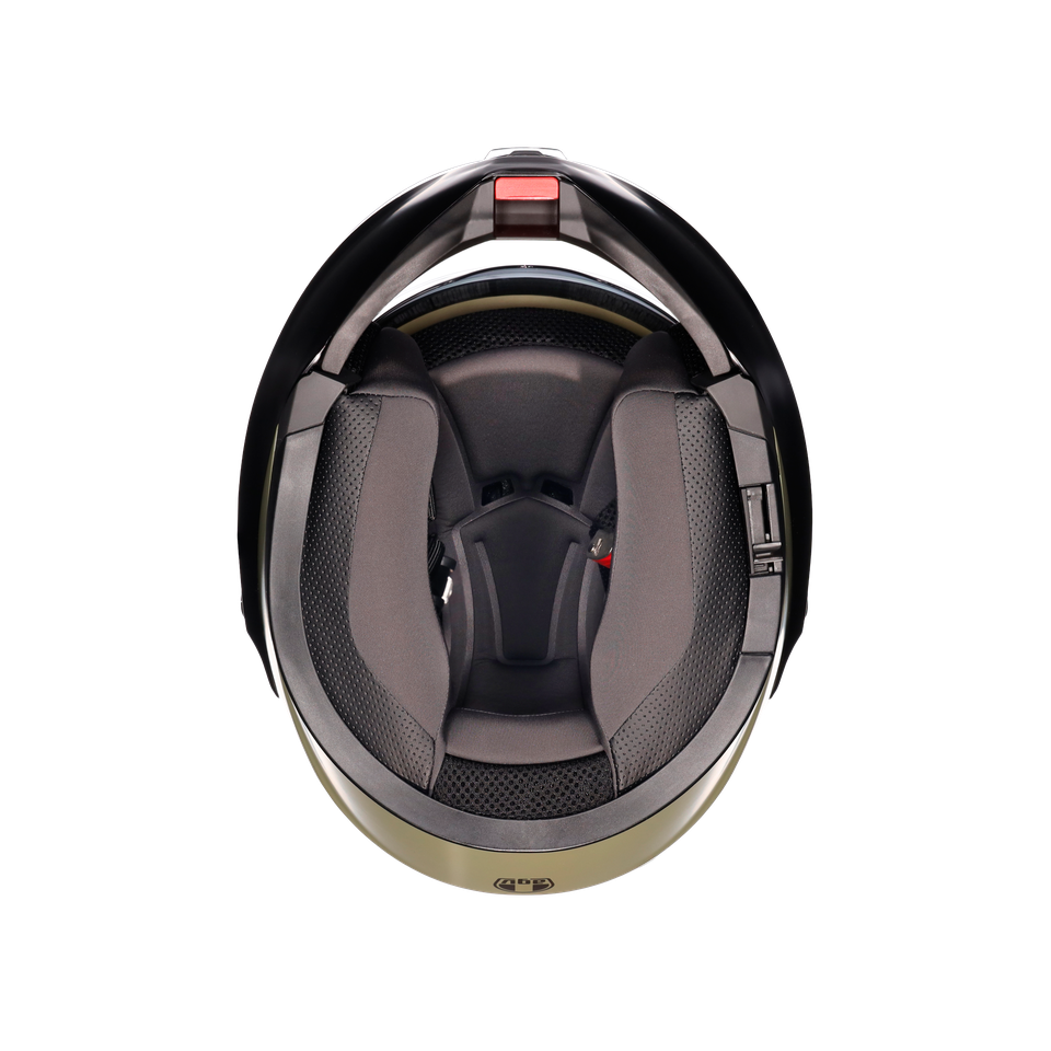 STREETMODULAR MONO MATT PASTELLO GREEN/BLACK - MOTORBIKE FLIP UP HELMET E2206