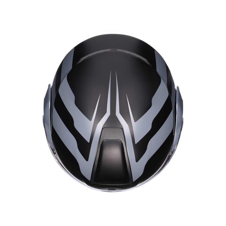 STREETMODULAR RESIA MATT BLACK/GREY - MOTORBIKE FLIP UP HELMET E2206