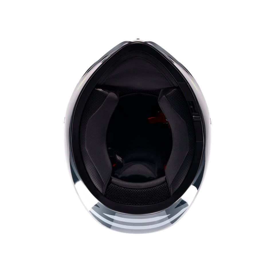 K3 SHADE GREY/YELLOW FLUO - MOTORBIKE FULL FACE HELMET E2206