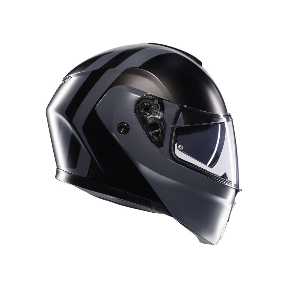 STREETMODULAR RESIA MATT BLACK/GREY - MOTORBIKE FLIP UP HELMET E2206