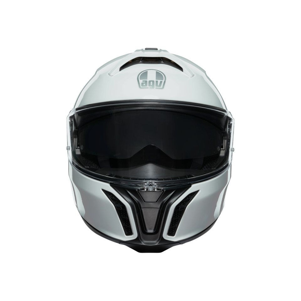 TOURMODULAR STELVIO WHITE - MOTORBIKE FLIP UP HELMET E2206