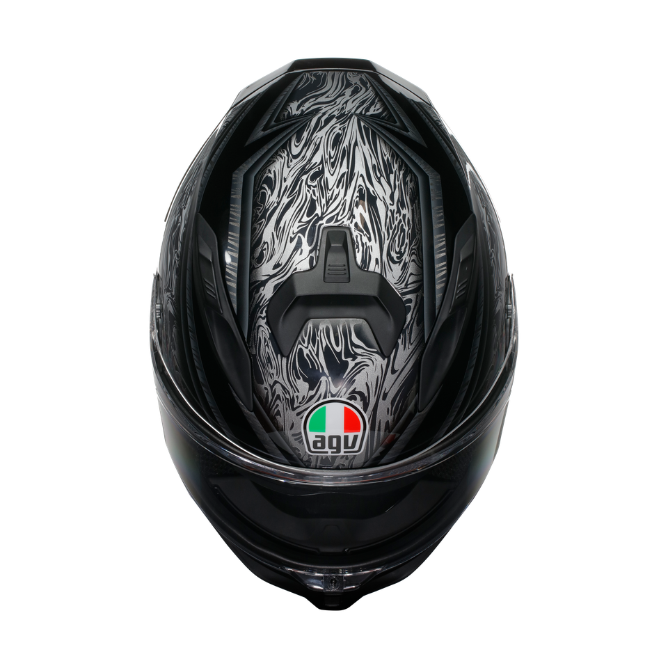 K7 AGV E2206 MPLK - DAMASCUS BLACK/SILVER