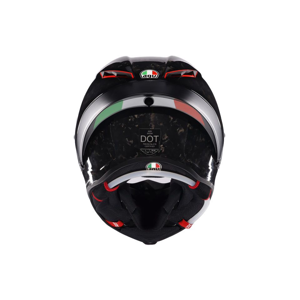 PISTA GP RR ITALIA CARBONIO FORGIATO - MOTORBIKE FULL FACE HELMET E2206 DOT