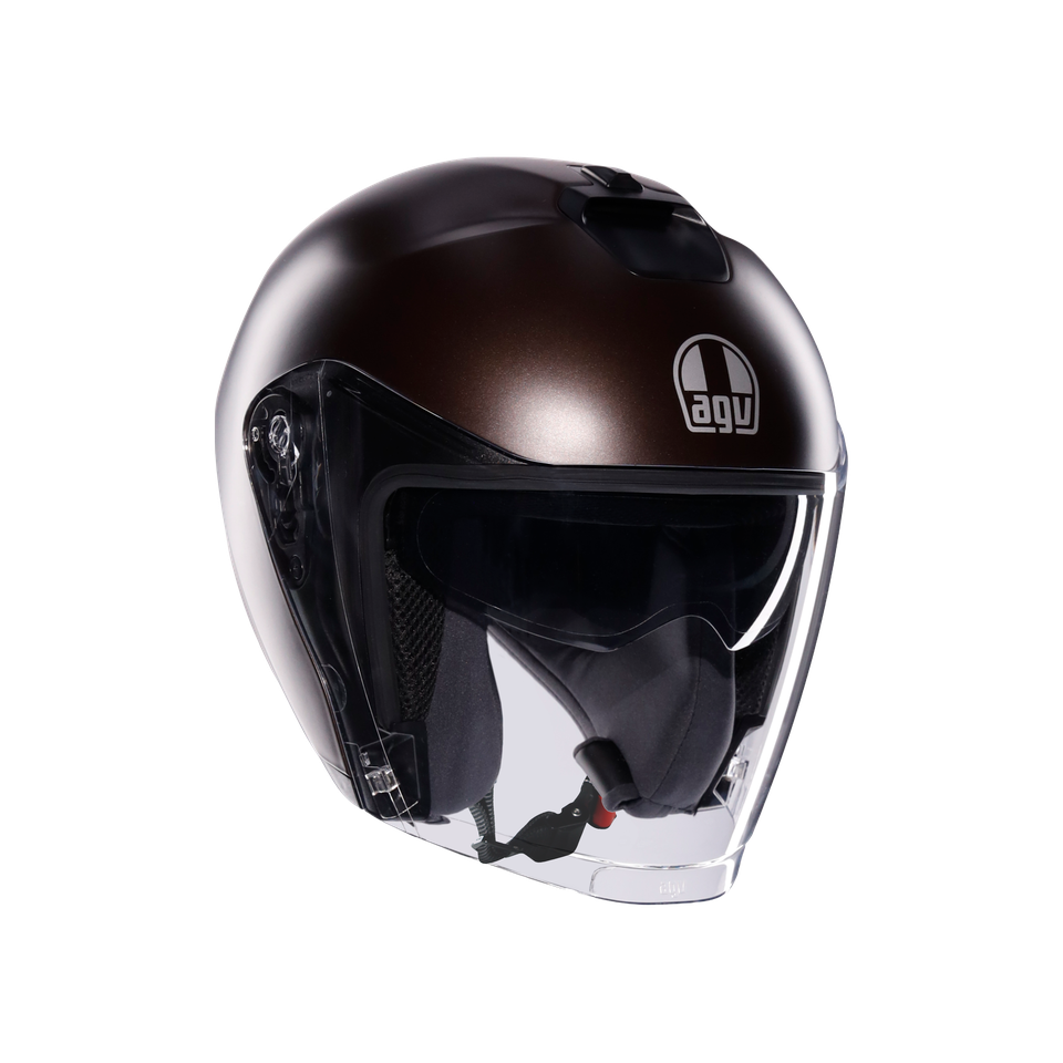 IRIDES MONO MATT PREGIATO BRONZE - MOTORBIKE OPEN FACE HELMET E2206