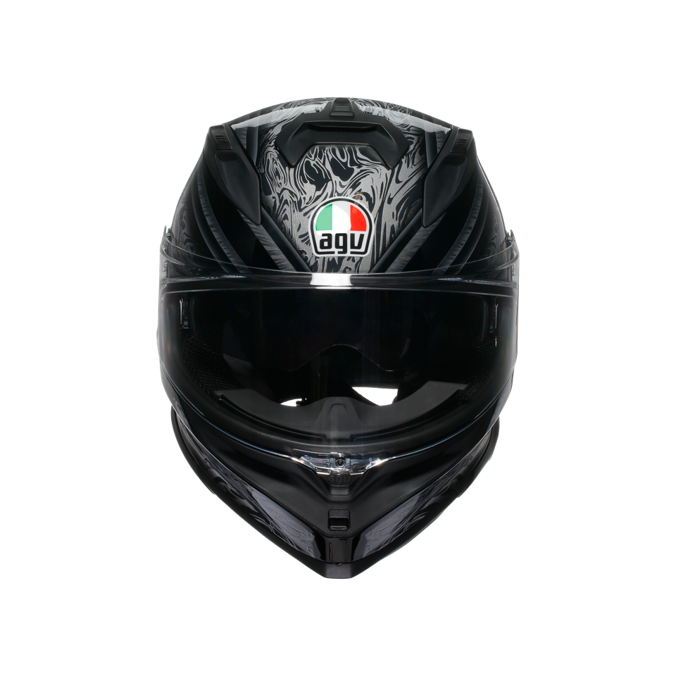 K7 AGV E2206 MPLK - DAMASCUS BLACK/SILVER