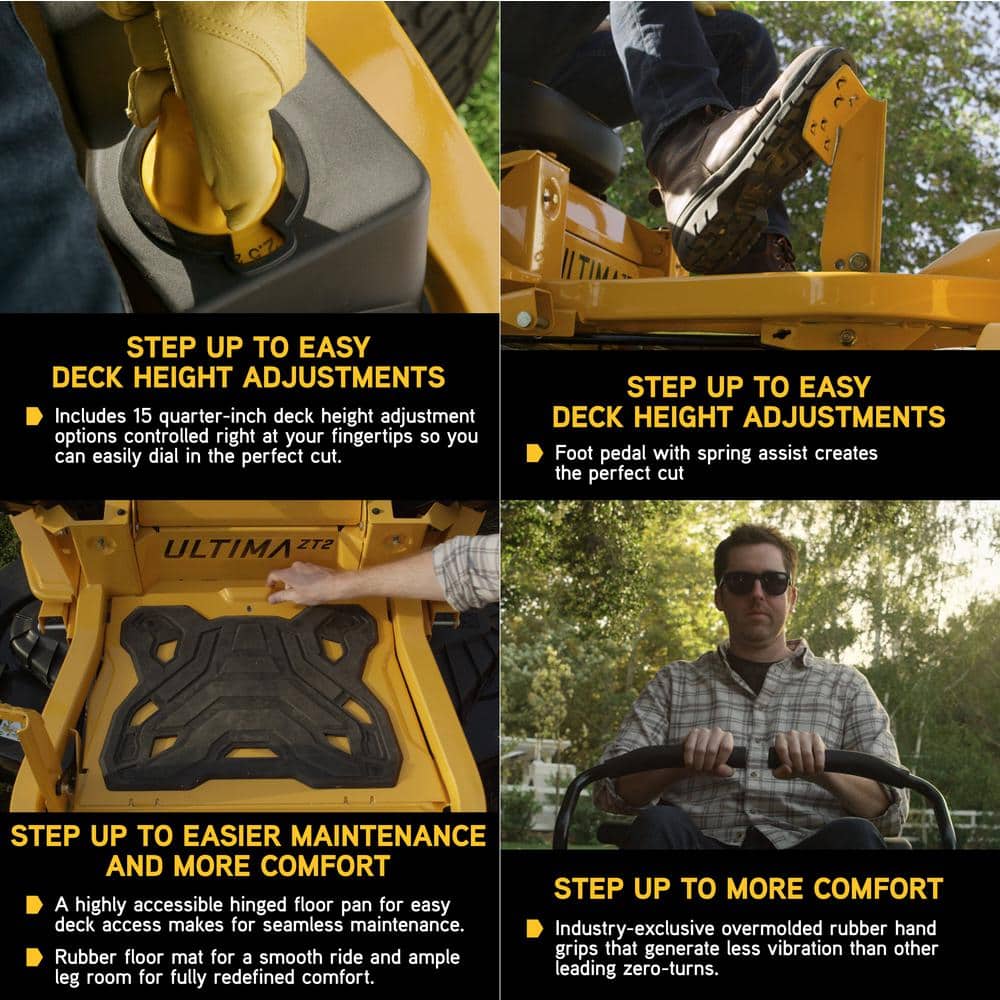 Ultima ZT2 60 in. Fabricated Deck 24HP V-Twin Kawasaki FR Series Engine Dual Hydro Drive Gas Zero Turn Riding Lawn Mower