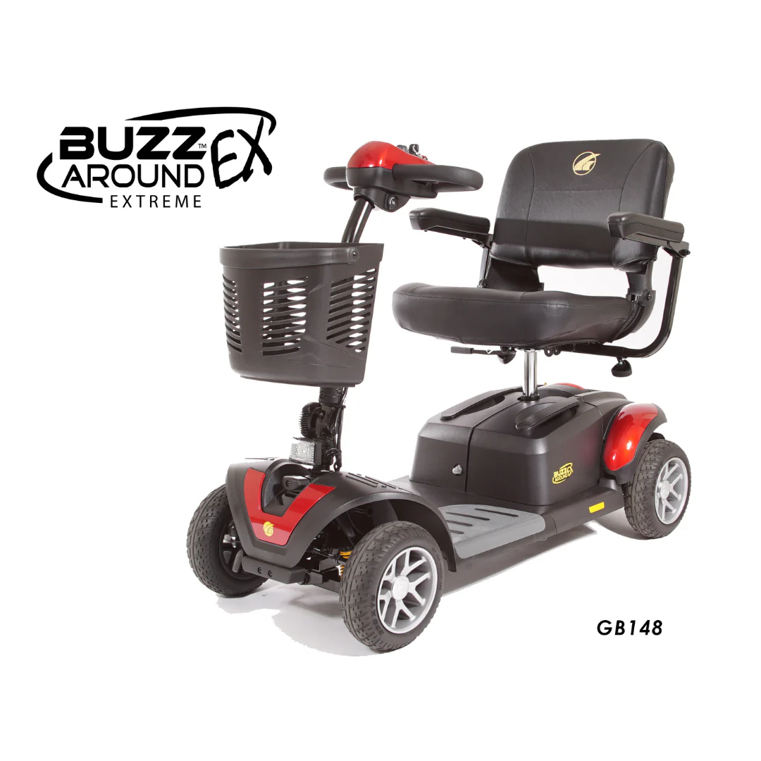 Golden Technologies BuzzAround EX Extreme 4-Wheel Heavy Duty Long Range Travel Scooter