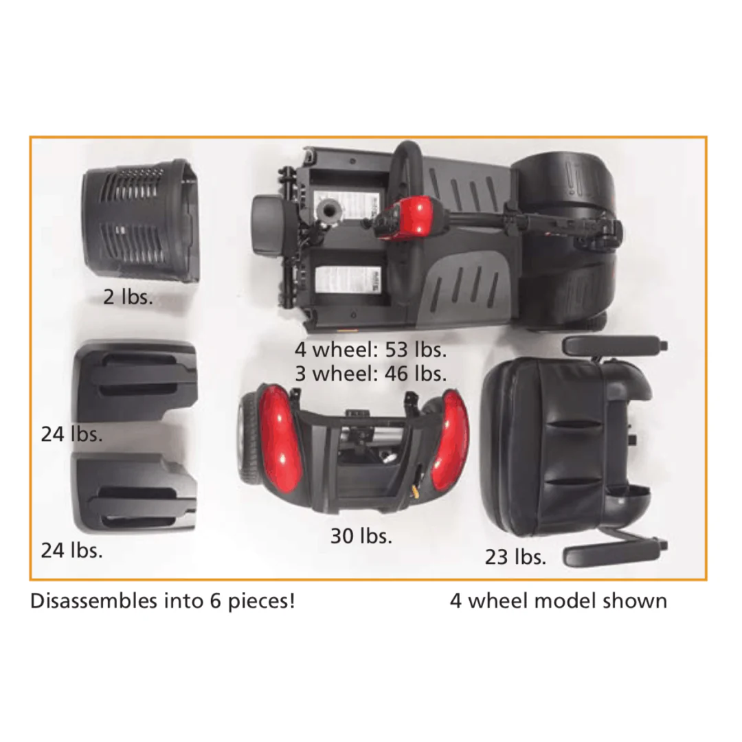 Golden Technologies BuzzAround EX Extreme 4-Wheel Heavy Duty Long Range Travel Scooter