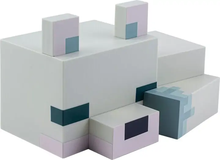 Minecraft 3D-Lampe – Polarfuchs – 16 cm