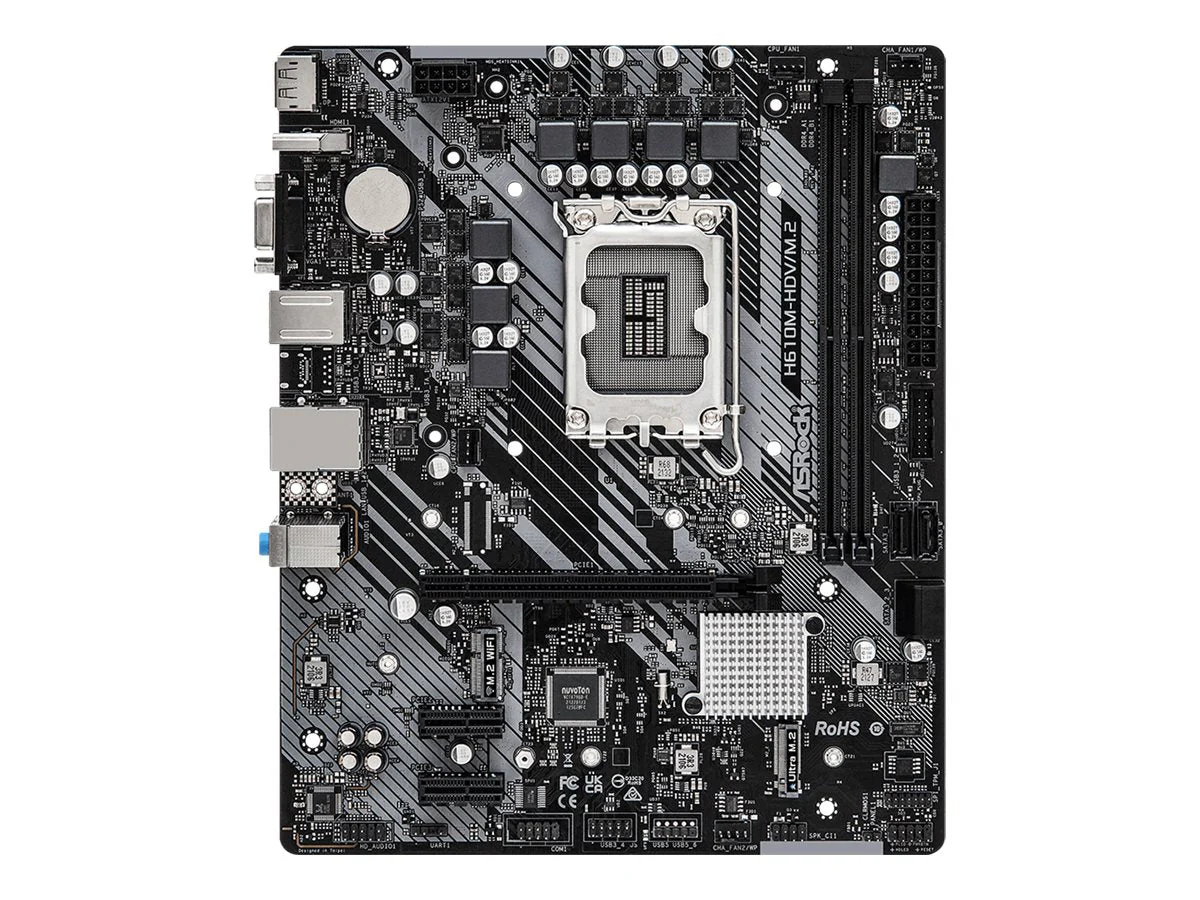 ASRock H610M-HDV/M.2 Micro-ATX LGA1700 Intel H610