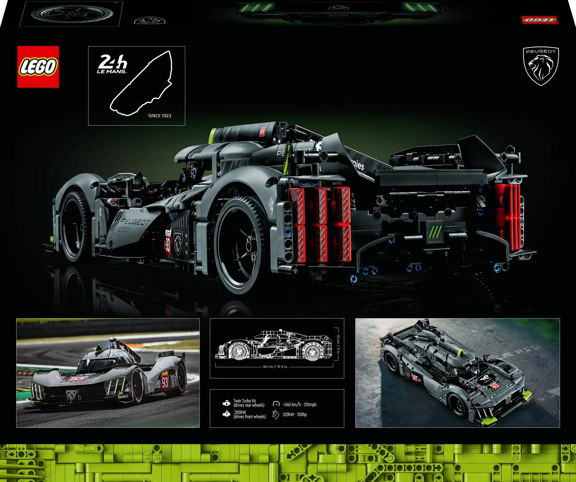 LEGO Technic – PEUGEOT 9X8 24H Le Mans Hybrid Hypercar