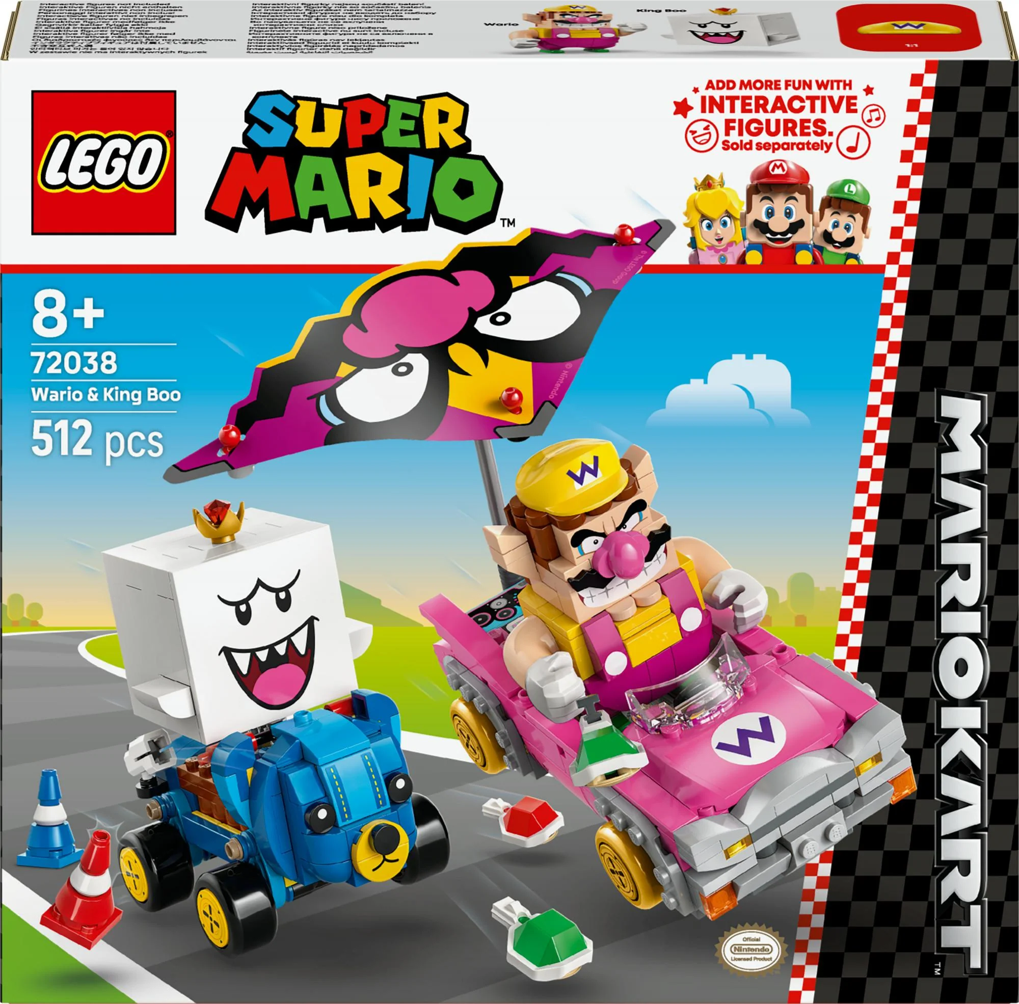 LEGO - Super Mario - Mario Kart™ – Wario & King Boo (72038)