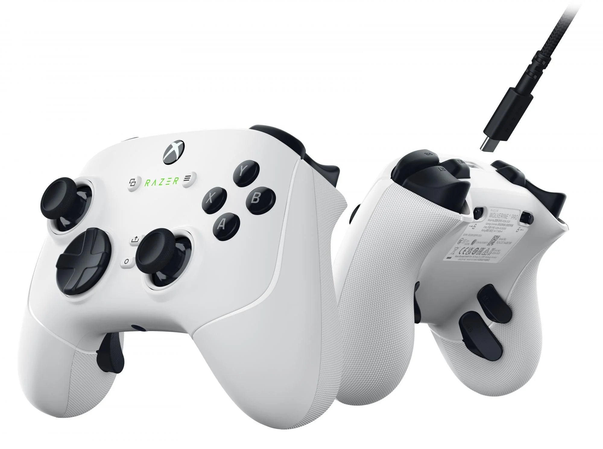 Razer – Wolverine V3 Pro – Trådløs Gaming Controller til Xbox & PC – Hvid