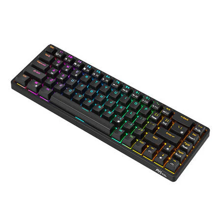 Trådløs mekanisk tastatur Royal Kludge RK837 RGB. Rød switch (sort)