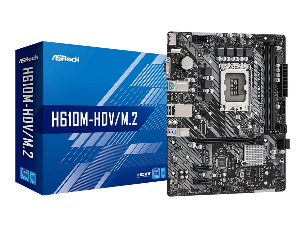 ASRock H610M-HDV/M.2 Micro-ATX LGA1700 Intel H610