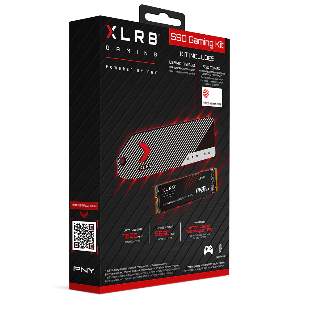 PNY XLR8 SSD-Gaming-Kit für PS5 1 TB