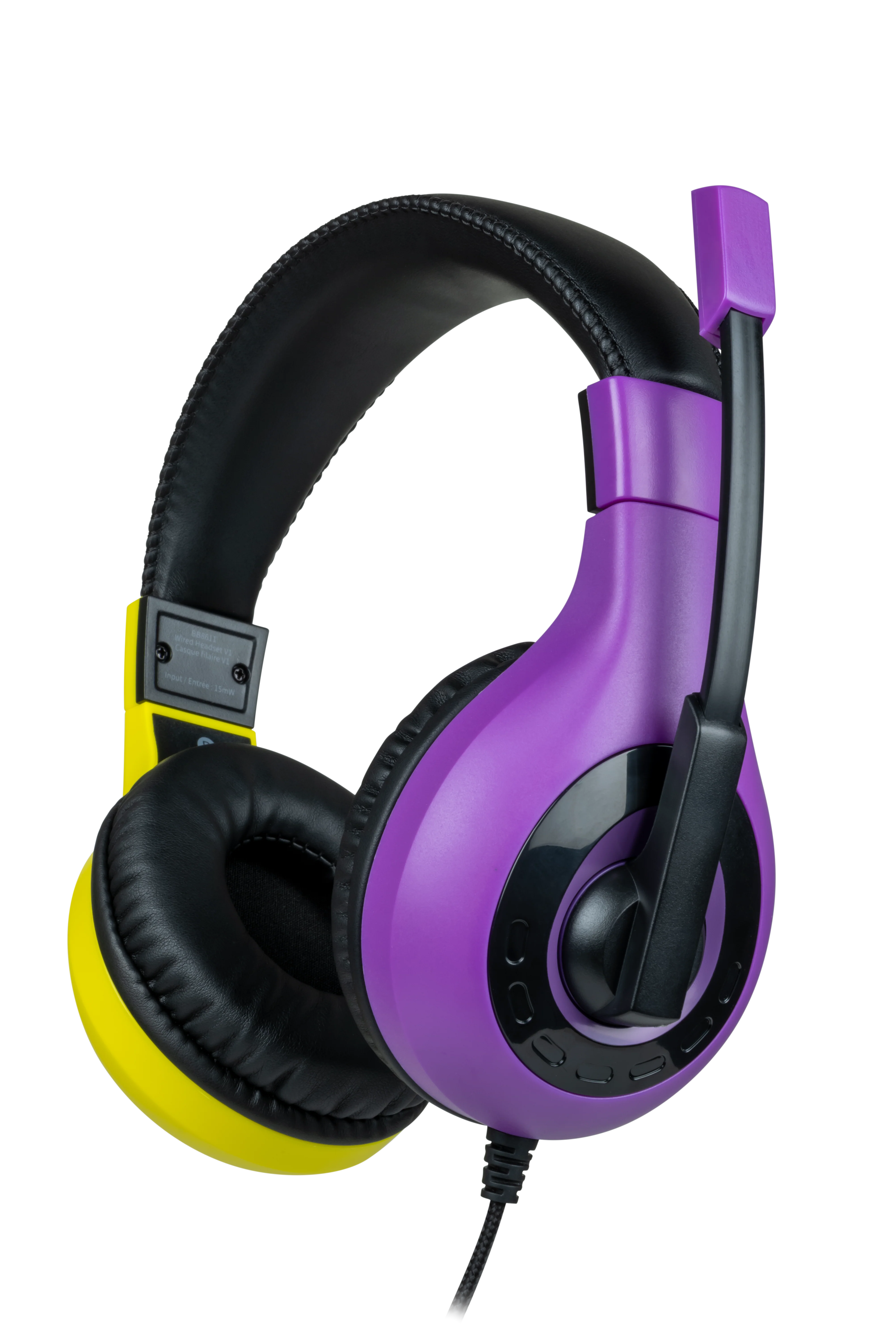 BigBen Interactive Stereo Gaming Headset V1 - Lilla + Gul (Switch)