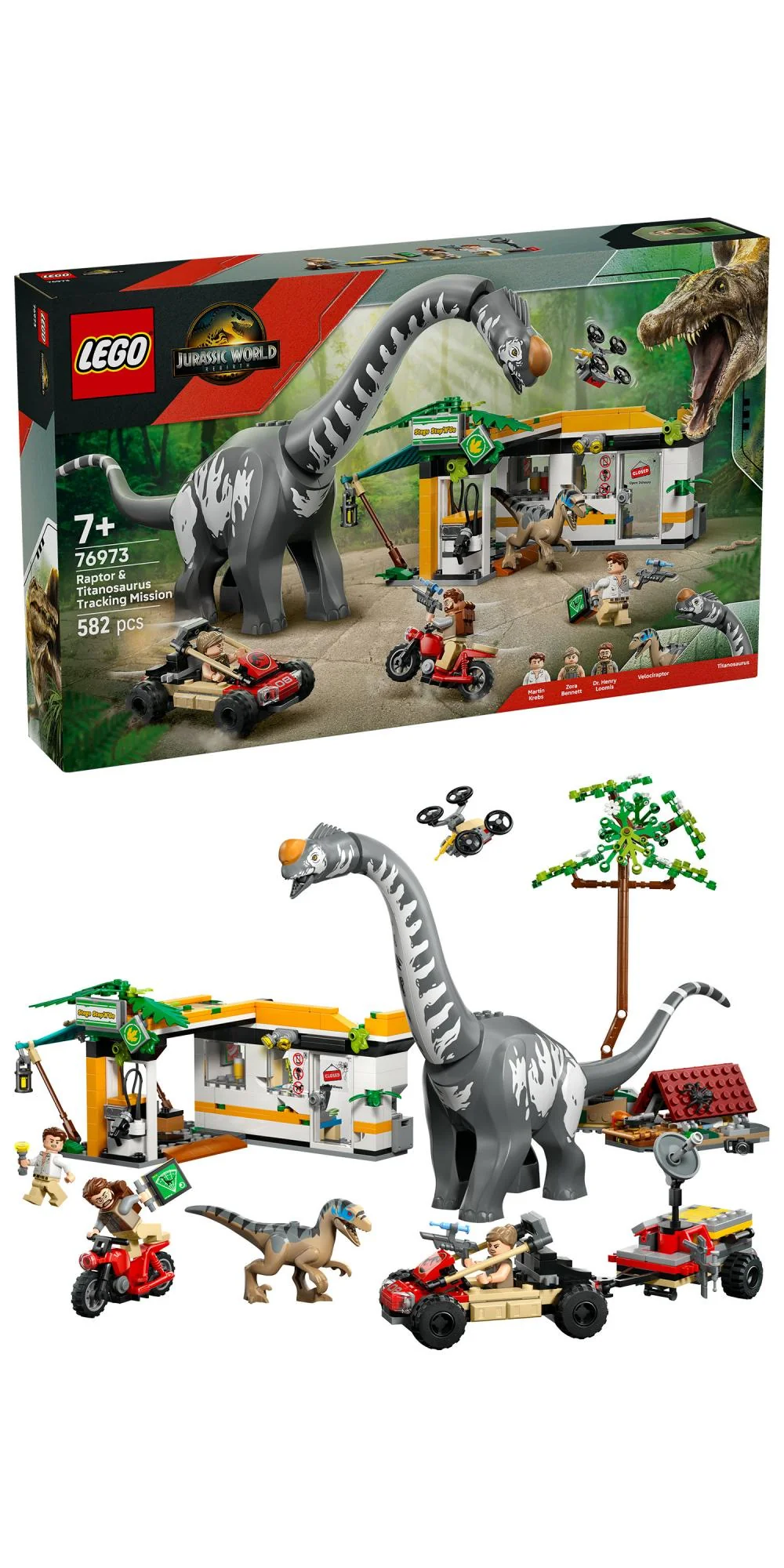 Lego - Raptor & Titanosaurus Tracking Mission (6526384)