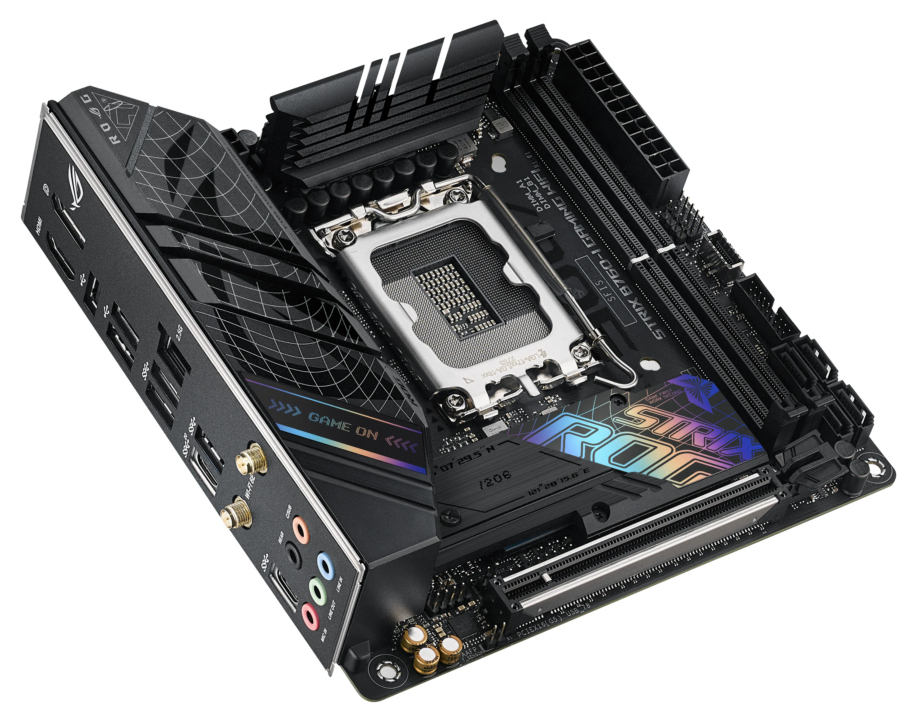 ASUS ROG STRIX B760-I GAMING WIFI (mITX. B760. LGA 1700. DDR5) - Bundkort