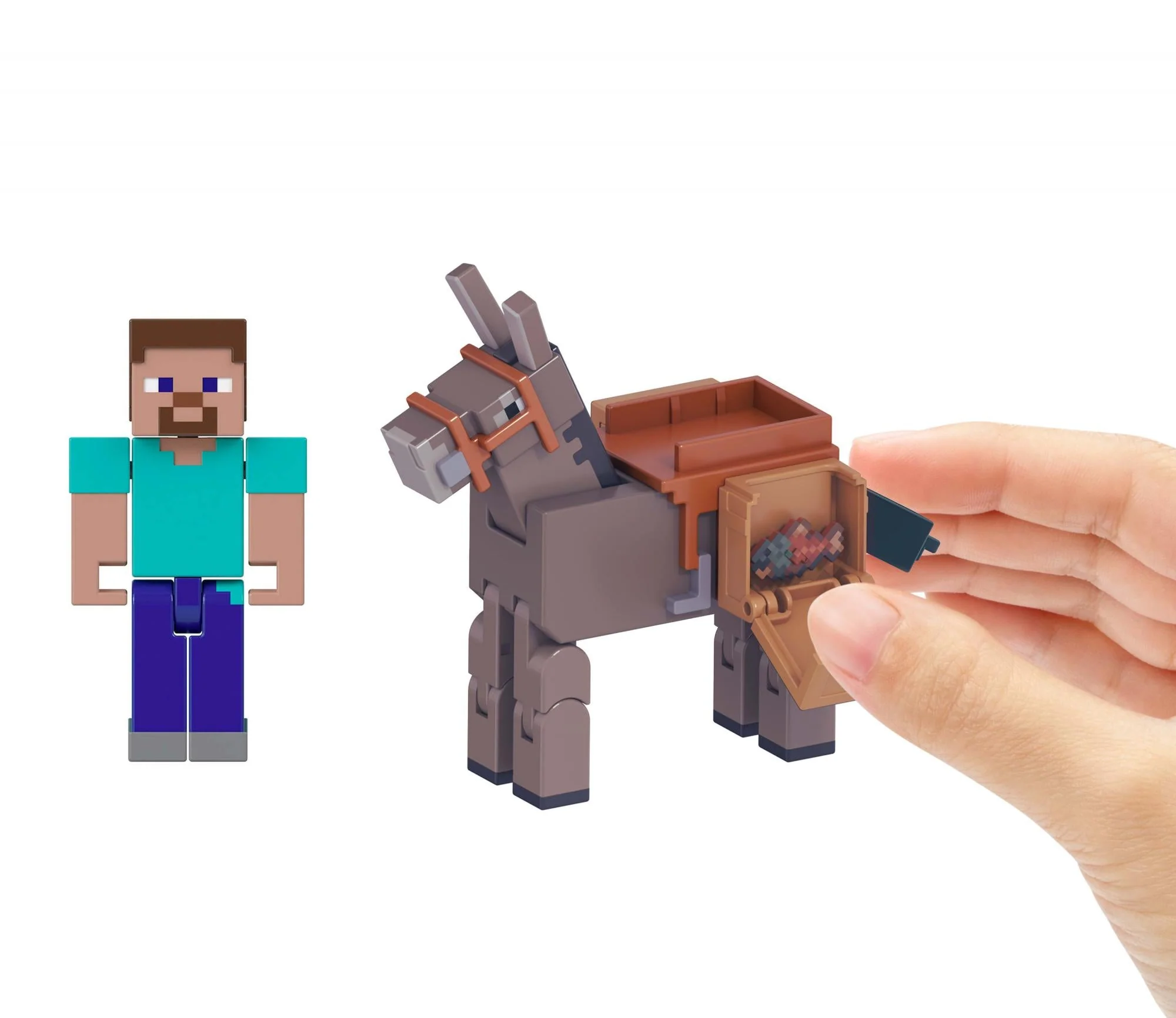 Minecraft Core Figur 2-Pack – Steve & Donkey