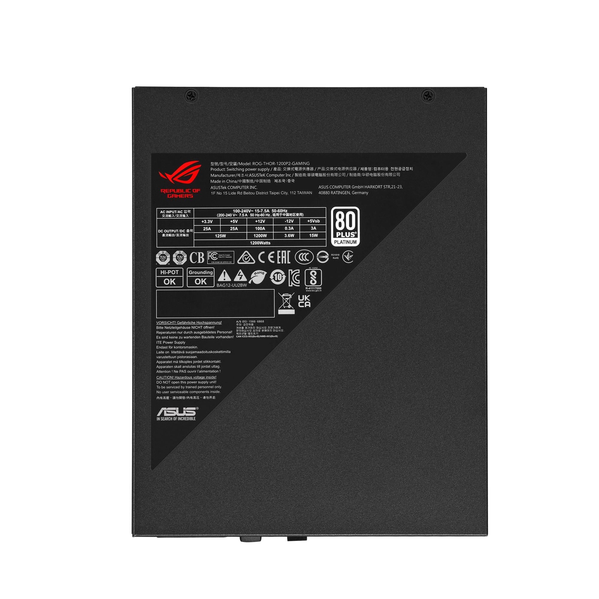 ASUS ROG THOR 1200W Platinum II