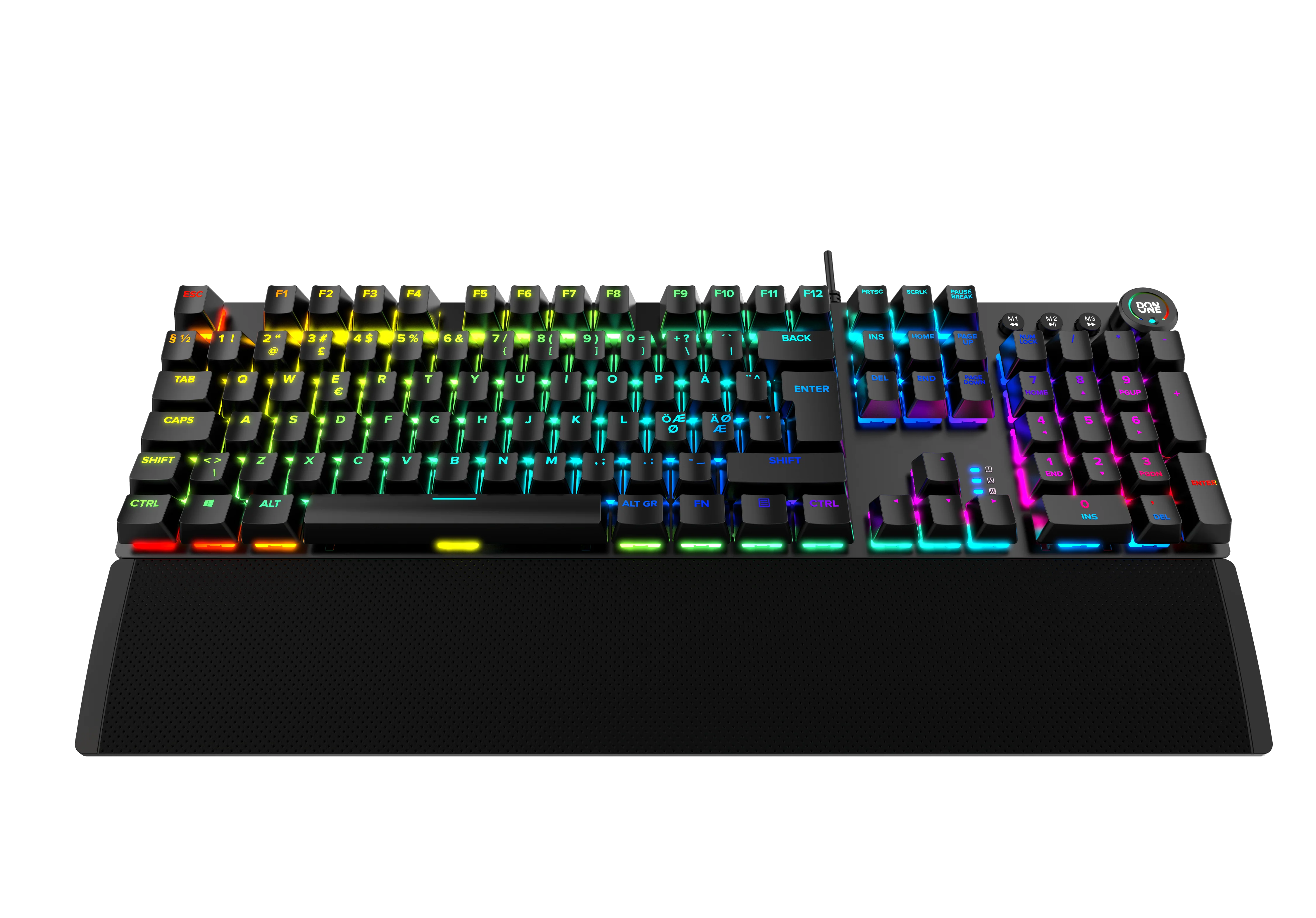 DON ONE – MK400 RGB mechanische Gaming-Tastatur – roter Schalter