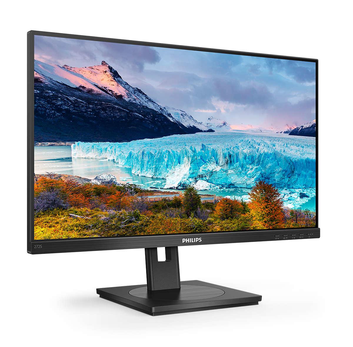 Philips S-line 272S1AE 27 IPS 1920 x 1080 (Full HD) 75Hz DVI VGA (HD-15) HDMI DisplayPort Pivot Skærm