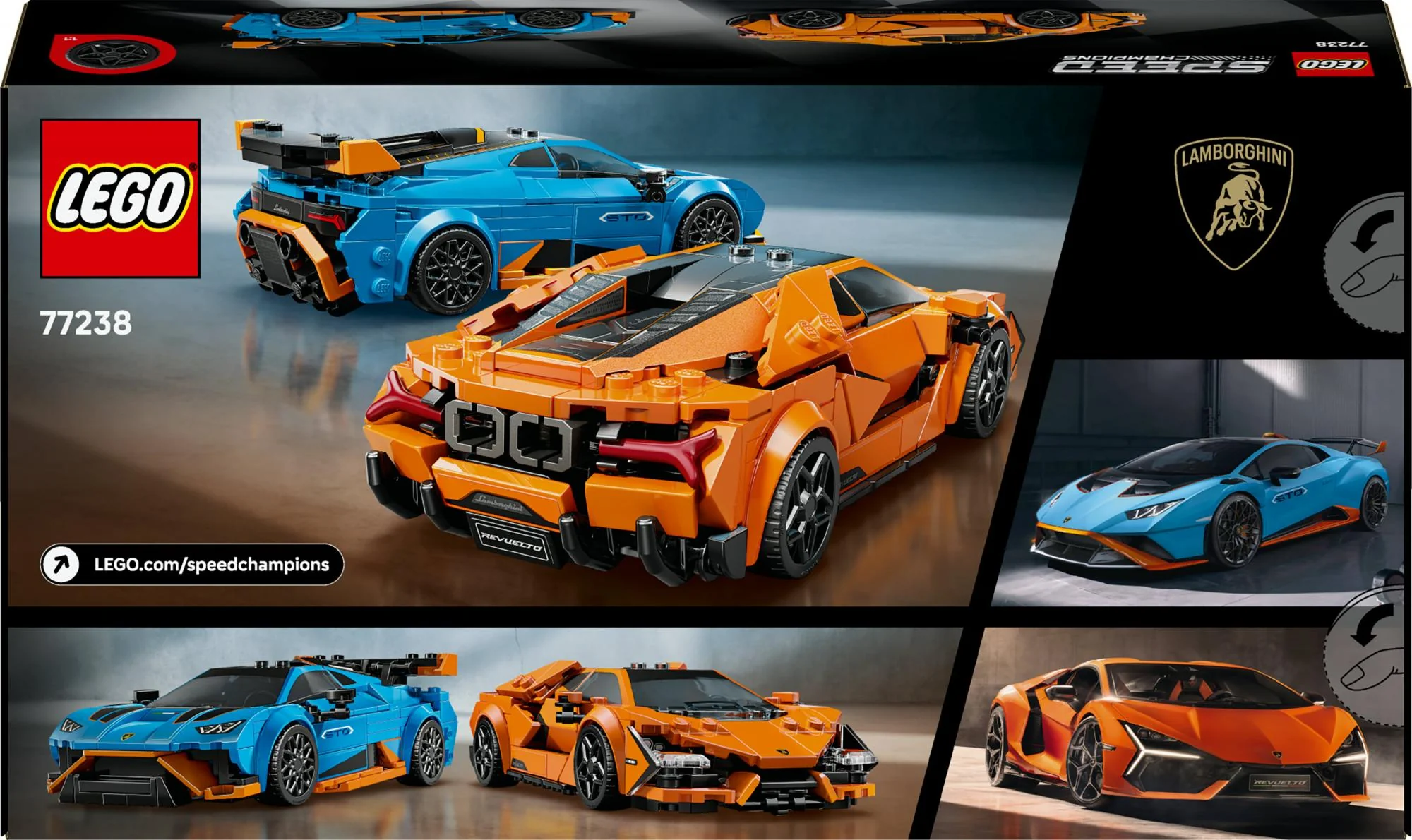 LEGO Speed Champions – Lamborghini Revuelto & Huracán STO