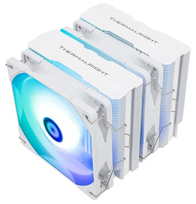 Thermalright Peerless Assasin 120 White ARGB - CPU cooler. dual tower. full white with top plate and ARGB fan