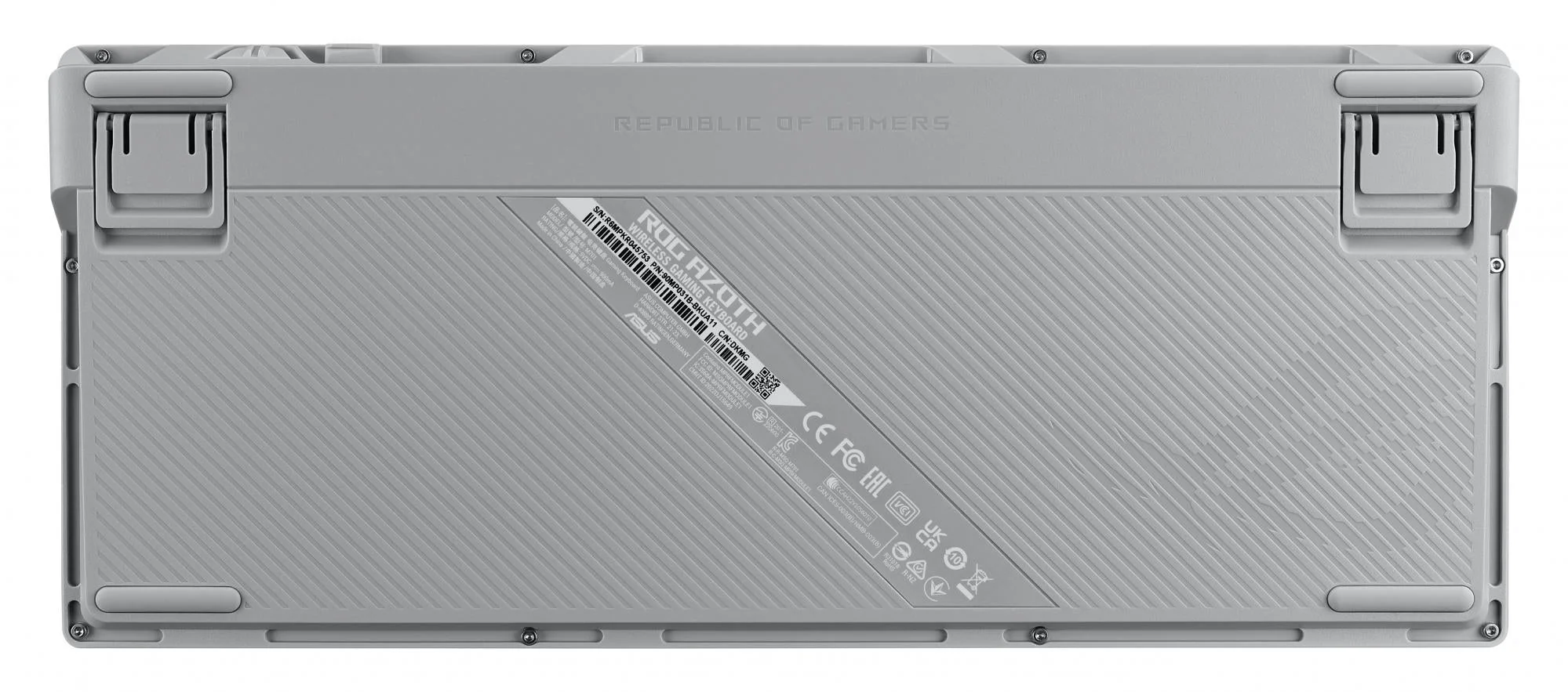 ASUS ROG AZOTH MOONLIGHT WHITE 75% Wireless DIY Custom RGB Gaming Keyboard. NX Red Switches. OLED Display. PBT