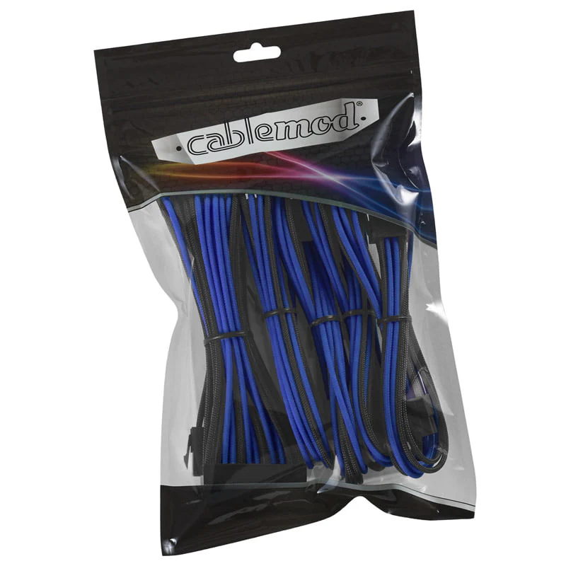 CableMod Classic ModMesh-Kabelverlängerungsset – 8+6-Serie – schwarz/blau