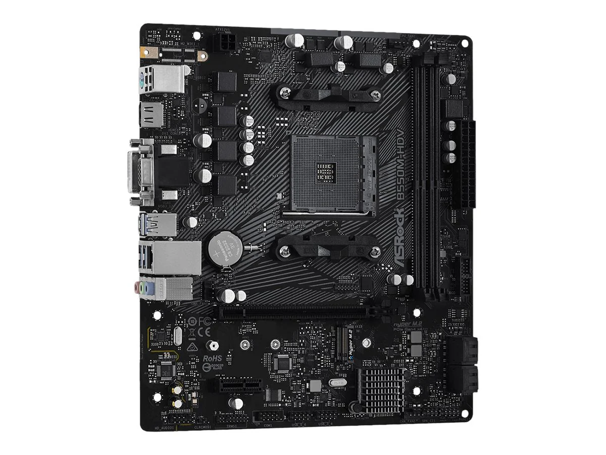 ASRock B550M-HDV Micro-ATX AM4 AMD B550 - Bundkort