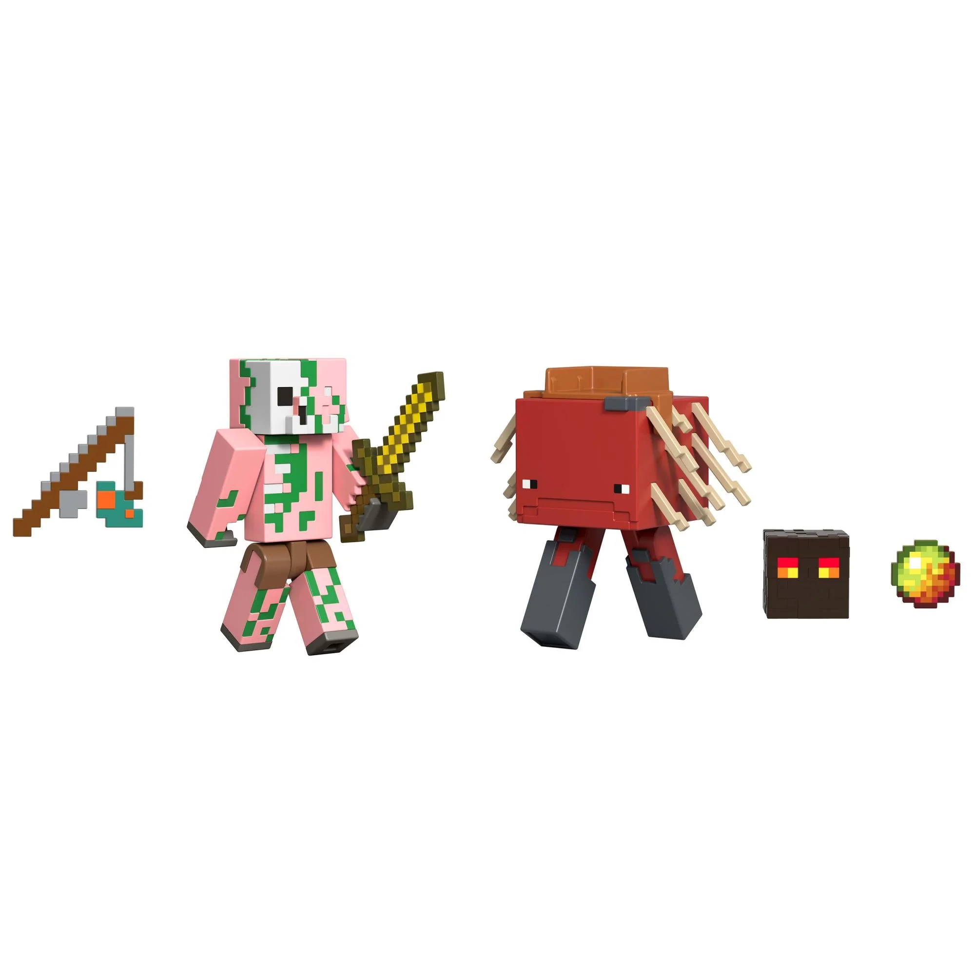 Minecraft Core Figur 2-Pack – Zombified Piglin & Strider