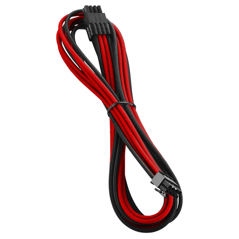 CableMod C-Serie PRO ModMesh 8-Pin PCIe-Kabel. Corsair RMi/RMx/RM (Black Label) – Schwarz/Rot