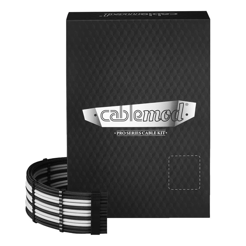 CableMod PRO ModMesh C-Serie RMi RMx Kabelset – schwarz/weiß