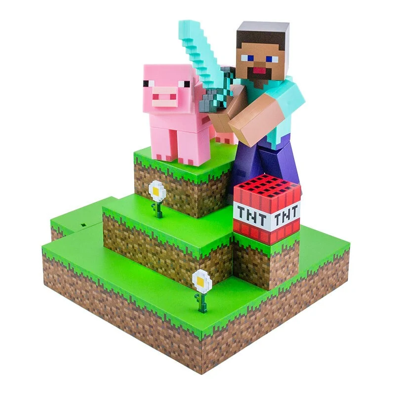 Minecraft Steve Diamantlampe – 30 cm