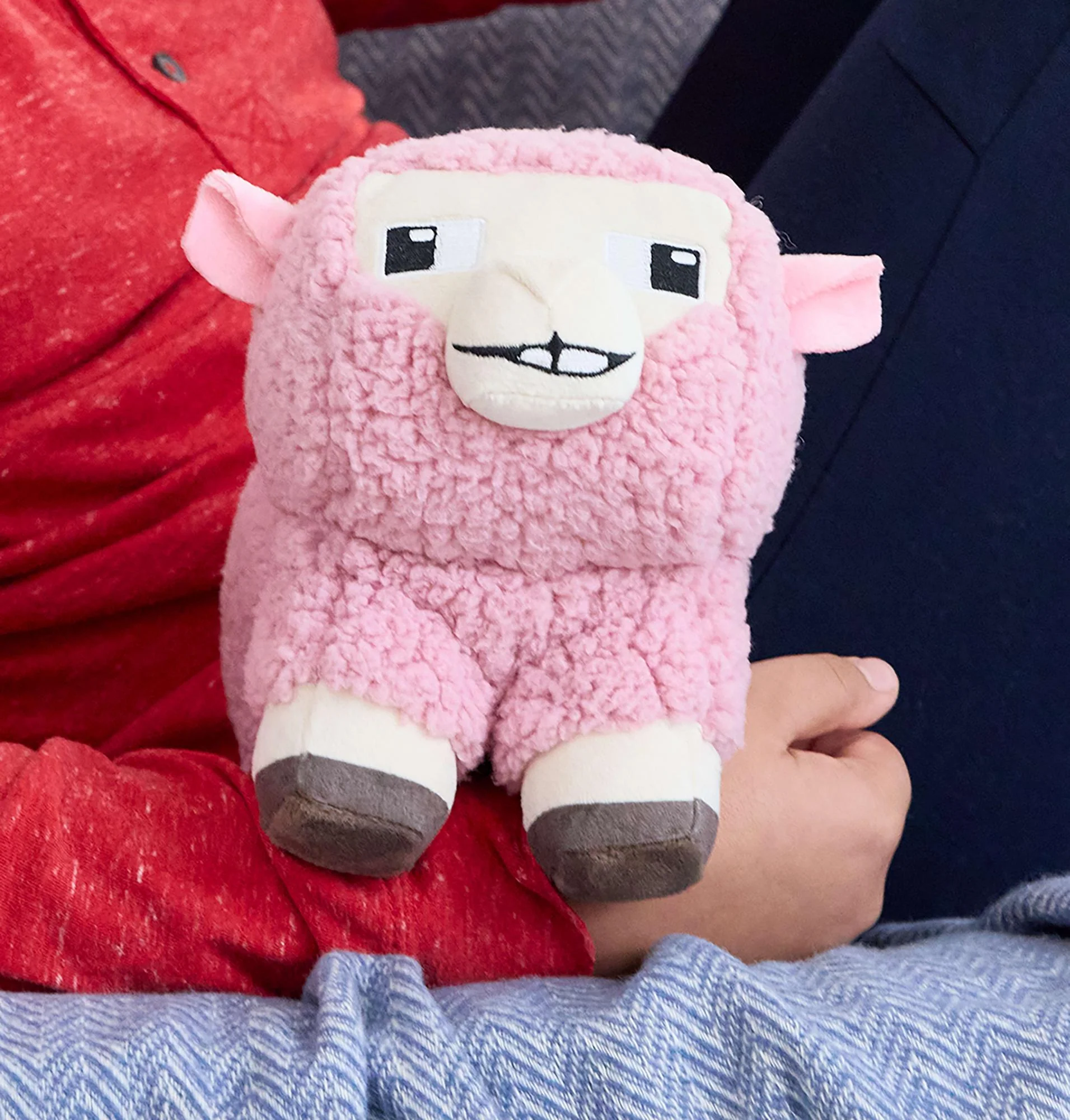 Minecraft - Pink Sheep Plysbamse
