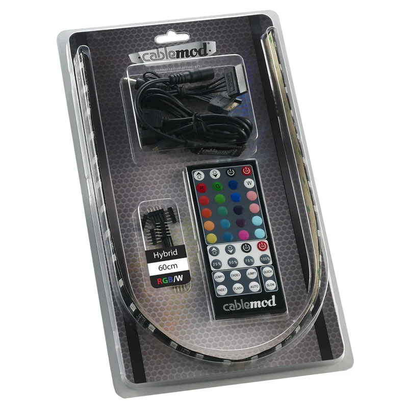 CableMod WideBeam Hybrid-LED-Kit 60 cm – RGB/W