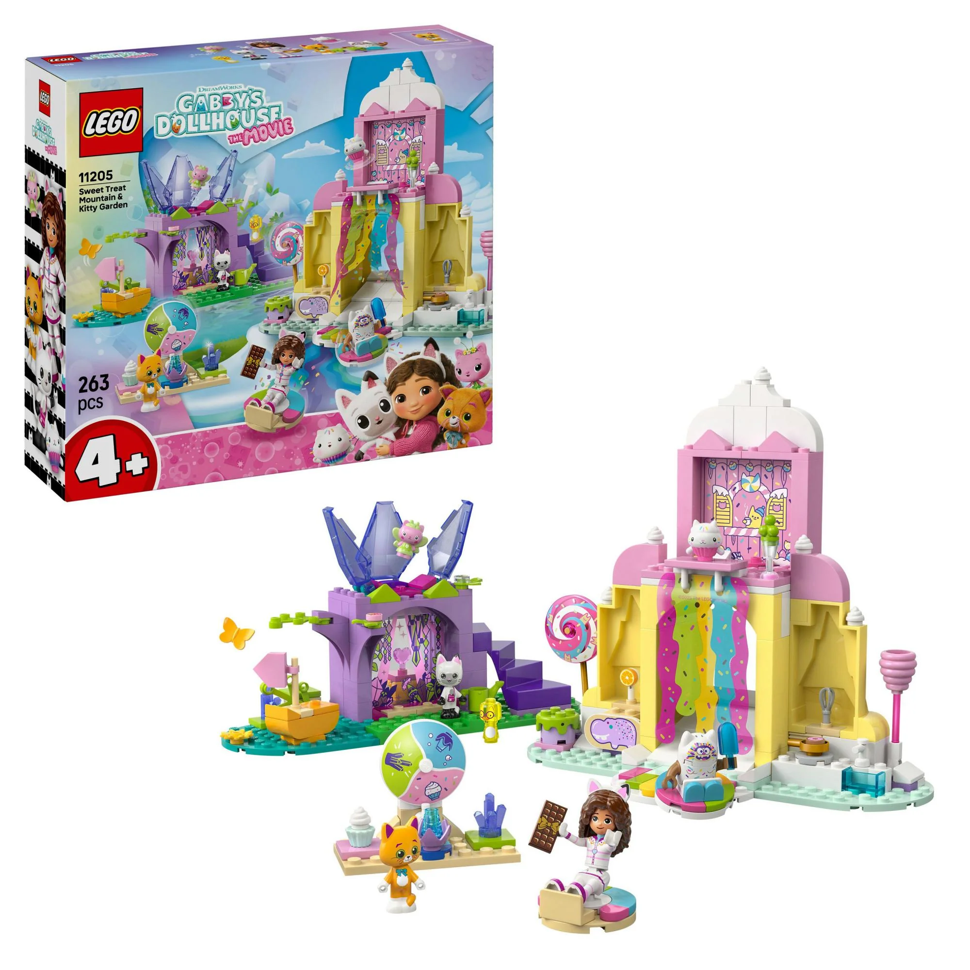 LEGO - Gabby's Dollhouse - Sweet Treat Mountain & Kitty Garden (11205)