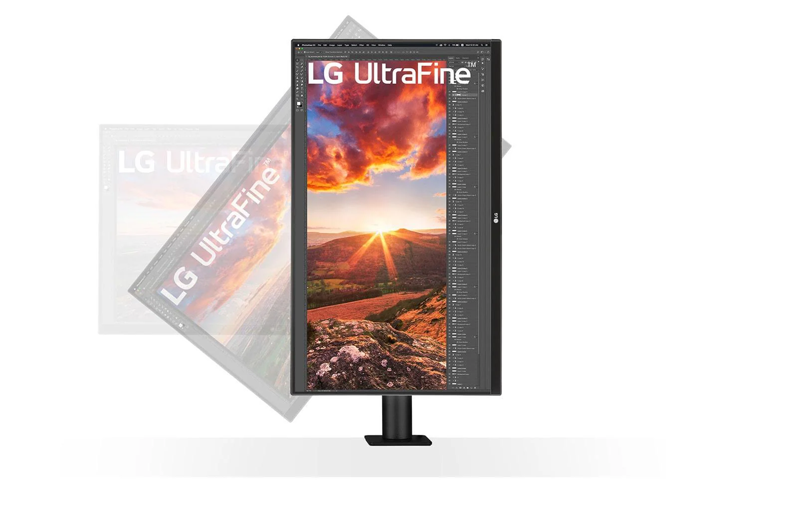 LG UltraFine Ergo 27UN880P-B 27 3840 x 2160 (4K) HDMI DisplayPort USB-C 60Hz Forlæng Træk tilbage  Dockingskærm