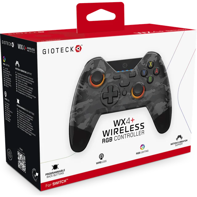 GIOTECK WX4+ Trådløs Camo Controller Nintendo Switch